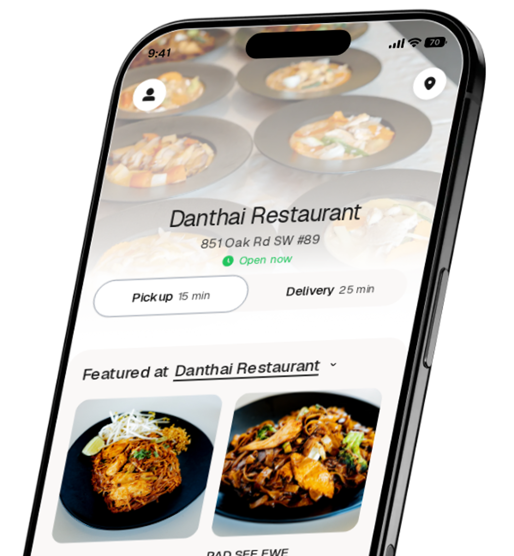 Danthai Restaurant app preview