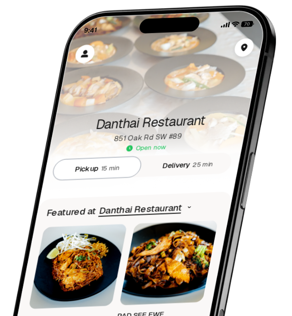 Danthai Restaurant app preview