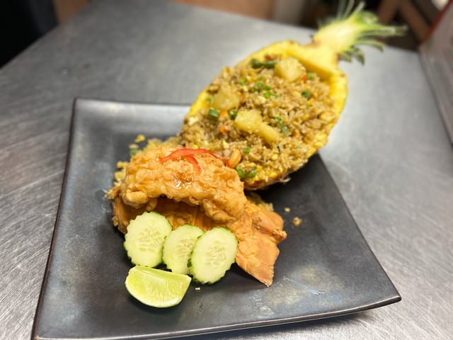 Pineapple Fried Rice Lobster.
