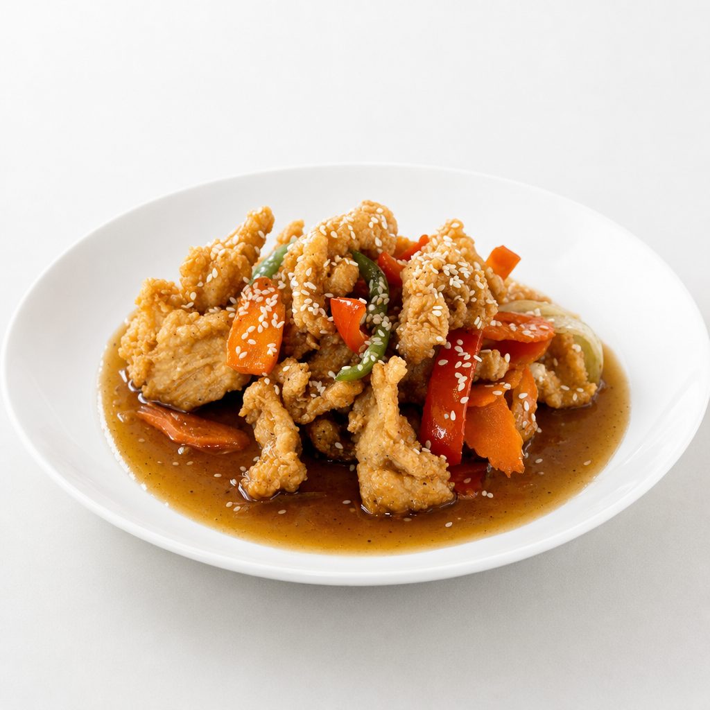 SESAME CHICKEN.