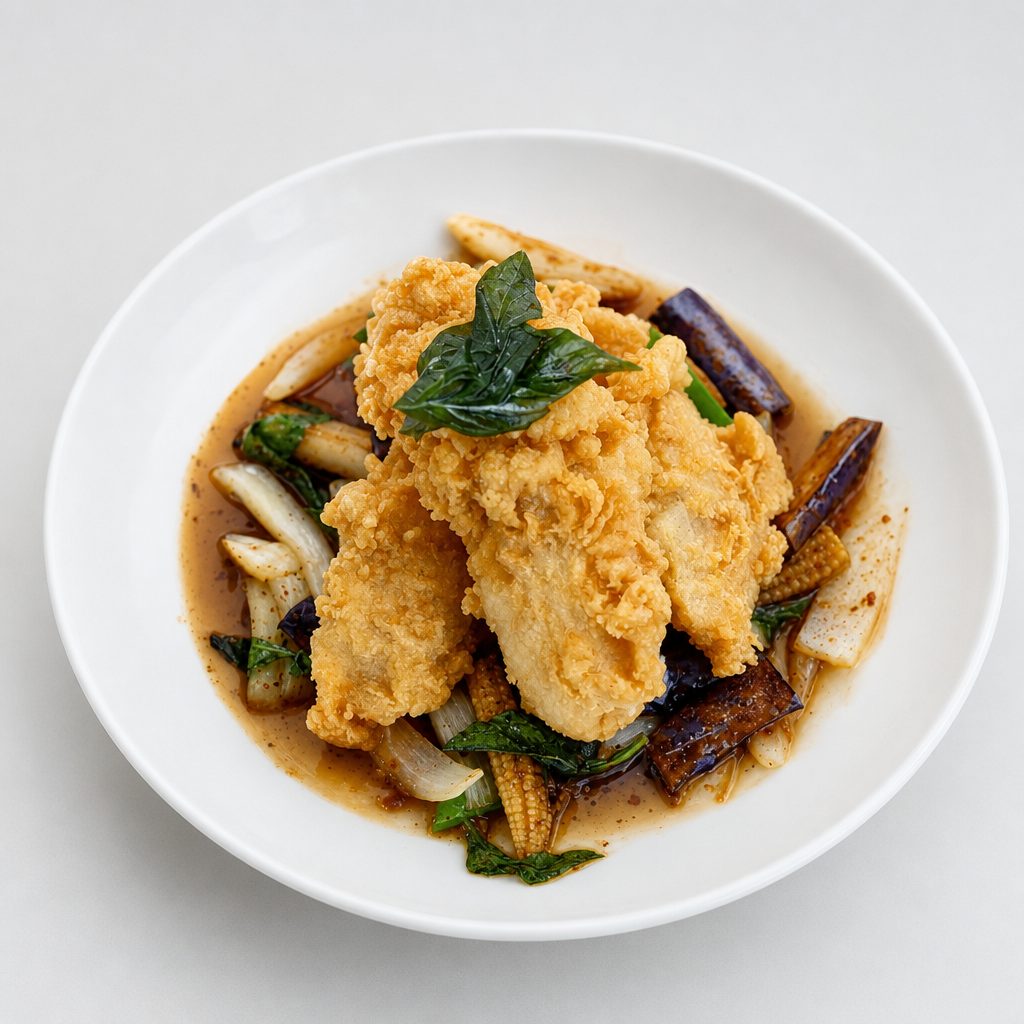 CATFISH STIR FRY.